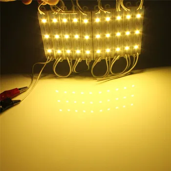 Modulov LED Svetlá SMD 5050 3 LED DC12V Nepremokavé Reklama Dizajn Písmená Lampa Okno Uložiť Modul Svetlo Super Svetlé Teplé