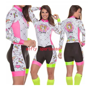 2020 ružová ženské povolania dlhý Rukáv oblečenie, cyklistické Triatlon vyhovovali nastaviť pro team Cyklistické Skinsuit nastaviť Maillot Ropa Ciclismo