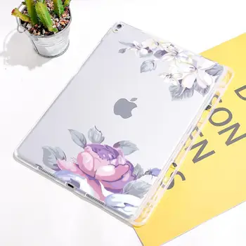 Pre iPad Pro 11 2020 Krásny Kvet Prípade Tablet S Perom Slot Jasné, Mäkké Pokrytie Funda iPad 7. Generácie Prípade Mini 1 2 3 Coque
