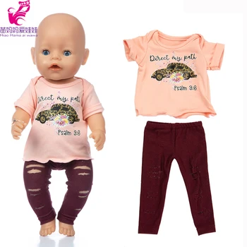 Dieťa remienky vhodné pre 43 cm bábiky baby roztrhané nohavice, spodná bielizeň nastaviť 18-palcové babydoll