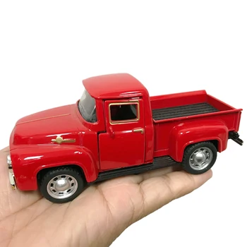Vianočné Červený Kamión Vintage Kovové Auto V Pohode Odolné Kovové Dovolenku Truck Stôl Ornament Dekorácie