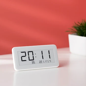 Xiao Mijia BT4.0 Bezdrôtový Inteligentné Elektrické Digitálne hodiny, Vnútorný Vlhkomer Teplomer E-ink Meranie Teploty Nástroje