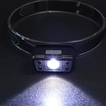 Nabíjanie pomocou pripojenia USB Silný Reflektor LED Vodotesný Senzor Beží Svetlometu Športové Nočné Svetlo Outdoor Camping Prenosné Nočné Svetlo