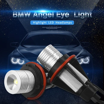 2 ks 5W 10W 6000K pre Bridgelux LED Čipy LED Značky Angel Eyes Biela Modrá Červená Žltá Farba pre BMW X5 E39 E53 E60 E61 E63 E64