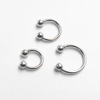 925 Sterling Silver Ľudské Telo Piercing Šperkov Európskych A Amerických Obočia, Nechty, pery Stud Nos Stud Pupok Krúžok