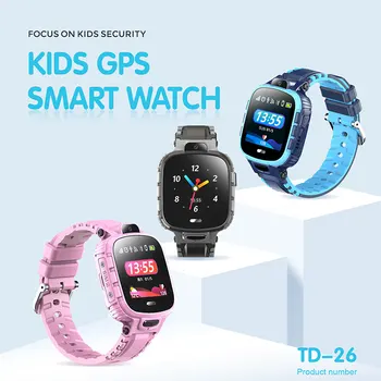 TD26 Detí Smart Hodinky SOS Telefónne Sledovať GPS Smartwatch Pre Deti 2G sieť, režim Photo Vodotesný IP67 Deti Darček Pre Android