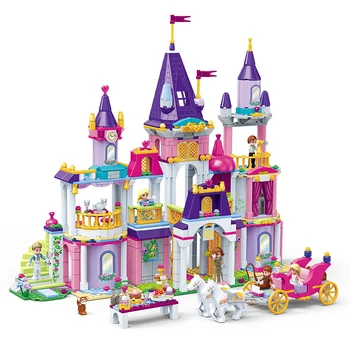 NOVÉ Princezná Seriálu Castle Party Stavebné Bloky Sady Tehly Klasické Deti Dievča Darčeky Model Hračky Priateľmi
