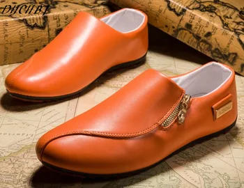 2018 Muži móda topánky jar leto mužov ležérne topánky na voľný čas male kožené ploché mokasíny jazdy topánky pre mužov veľkosť 39-44