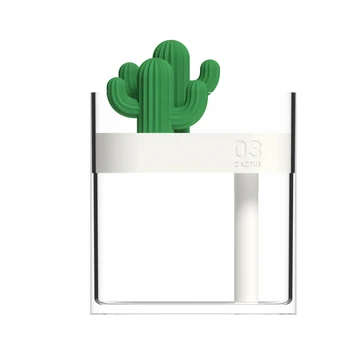 319 Jasné, Kaktus Ultrazvukový Zvlhčovač Vzduchu 160 ML Farba Svetla USB Čistička Vzduchu Aniónové Hmly Maker Voda Rozprašovač
