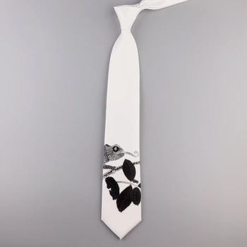 Doprava zadarmo Nový Muž mužov Originálny dizajn Tlače Zábavné 7 CM Kravatu Retro Bežné Osobnosti Umenia Študentka, Náčrt kravata