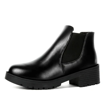 2020 Zimné Chelsea Ženy Čierne Topánky Mužov Kožušiny Platformu Originálne Kožené Členkové, Čierne Topánky Na Vysokej Hore Vodotesný Boot Topánky