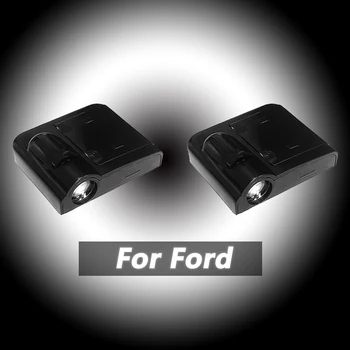 2 ks Bezdrôtových Dvere Auta Led Vitajte Svetlo Projektora Pre Ford EcoSport Everest 2 3 4 Explorer U152 U251 U502 Fiesta 5 6 7 8