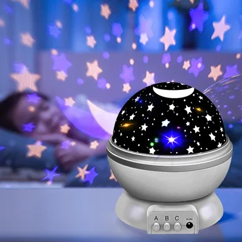 Hviezdy, Mesiac, Galaxy LED Projektor Miestnosti Svetlo Deti Spálňa Hviezda Noci, Lampa Izba Dekor Noc Lampa Batérie/USB Powered