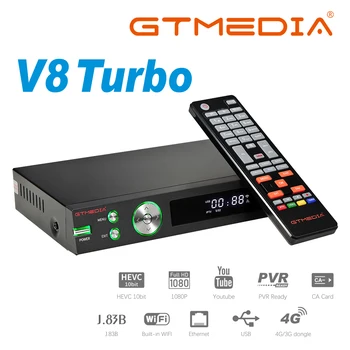 GTMEDIA V8 Turbo, DVB-S2/S2X/T2/Kábla/J. 83B Satelitný Prijímač WIFI H. 265 Podporu CA kartu Unicable multi-izba PK V8 Pro2
