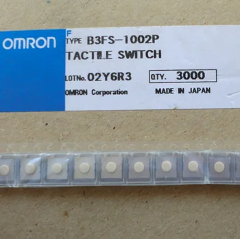 50pcs/veľa originálnych OMRON B3FS série ľahký dotyk prepnúť tlačidlo B3FS-1000P 0.98 N / B3FS-1002P 1.47 N / B3FS-1005P 2.55 N 6*6*3.1 mm