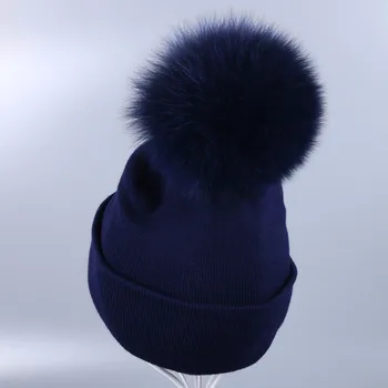 ženy, luxusné zimné čiapky veľké veľkosti zvieraciu srsť pompom loptu klobúky noriek fox reálne kožušiny poms čiapky nové módne kvetinový zimné čiapky