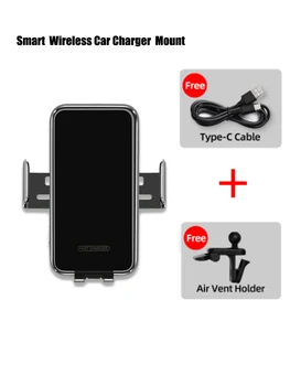 Bezdrôtová Nabíjačka do Auta Držiaka Telefónu 15W Rýchle Nabíjanie Stojan Automatický odvzdušňovací Stojan Podporu pre iPhone XS XR Max Samsung S8 S9 S10