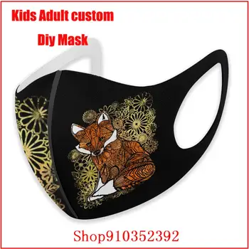 Fox Spleti umývateľný maska pm2.5 masque sk tissu lavable enfant Deti dospelí muži ženy mascara reutilizable con filtro