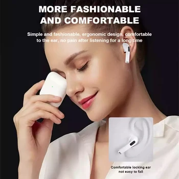 Nové Pro4 TWS bezdrôtový Bluetooth headset 5.0 In-Ear slúchadlá, zabudovaný nabíjací box pre smartphony