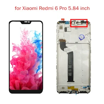 Pre Xiao Redmi Poznámka 6 Pro LCD Displeja Rám Obrazovky Touch Digitalizátorom. Montáž LCD Displej Redmi 6 Pro/ 6A 10 Dotyk Opravy Dielov