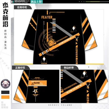 Anime Hry Arknights FEater Lete Nové Príležitostné T-shirt Cosplay Kostým Muži Ženy Študent Harajuku Voľné Unisex Tričko pulóver Topy