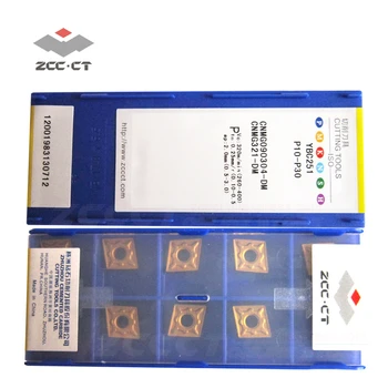10pcs ZCC sústruženie vložiť CNMG090304 -DM CNMG 090304 DM zccct karbidu rezné nástroje pre stredné rezu ocele CNMG090304-DM Nové