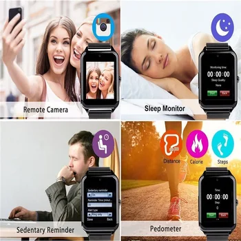 SCOMAS S Fotoaparát, Bluetooth Pripojenie Telefónu Smartwatch Slot Karty Sim Push Správy Facebook Whatsapp Twitter Smart Hodinky Z60