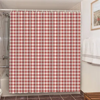 Domov Kúpeľňa Decor Opony Čiernej A Bielej Vlny Prúžok Vaňa Sprchové Závesy Vaňa Dvere Zatmenie Obrazovke Umývateľný sprcha gordijn