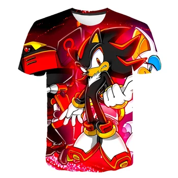 Chlapci Cartoon Sonic the Hedgehog t shirt Deti 3D Tričko Funny T-Shirts pre Dievčatá Dieťa T-Shirt Deti Oblečenie 2020 Tee Topy