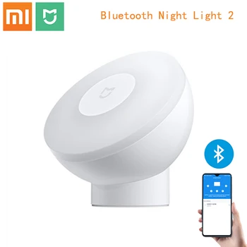 2020 NOVÉ Xiao Mijia Bluetooth verzia Led Indukčné Nočné Svetlo 2 Čítanie Nastaviteľný Jas Infračervené Inteligentné Ľudské telo snímača