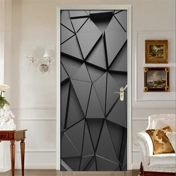 Nové Dvere Nálepky Diy 3D nástenná maľba Na Obývacia Izba, Spálňa Domova Plagát Pvc Samolepiace Nepremokavé Tvorivé Dvere Nálepky De