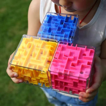 8x8x8cm Zábavnej 3D Magic Cube Labyrint Hračka pre Deti Puzzle Hry Labyrint Loptu Hračky, Kocky Bludisko Kút Hot Hračky