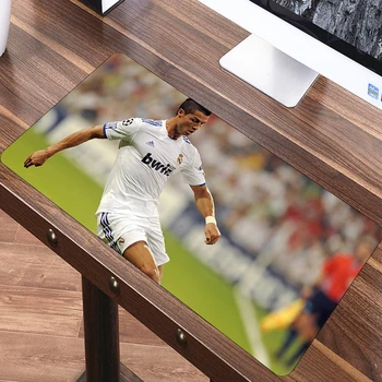 SIANCS Veľké 60X30cm XL podložka pod Myš Hra, Hráč hier Futbal Mousepad klávesnice mat Cristiano Ronaldo Lionel Messi, Futbal, baby