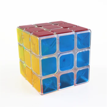 3x3x3 Zcube Magické Kocky, Puzzle, Kocky matný Nálepky Transparentné Kocka Vzdelávacie Hračky pre Deti Z3383