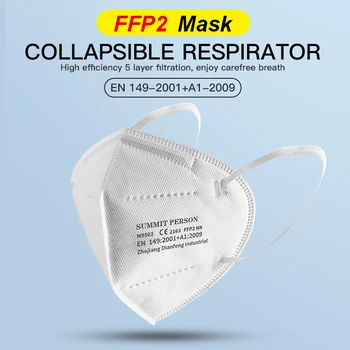 KN95mask 5 Vrstvy Opakovane mascarillas FFP2 Mascarillas pre ženy FPP2 Schválené hygienické Ochranné Masky