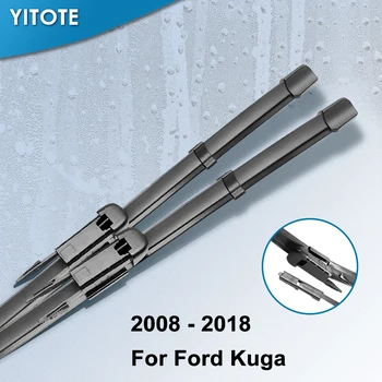 YITOTE Čelné sklo Stieračov na Ford Kuga Mk1 / Mk2 Fit Pinch Tab Arms / Zatlačte tlačidlo Zbraní Model Roka Od roku 2008 do roku 2018