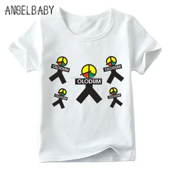 Deti Retro Antiwar Michael Jackson OLODUM Logo, Print T shirt Letné Baby Chlapci/Dievčatá Topy Deti Ležérne Oblečenie,ooo5172