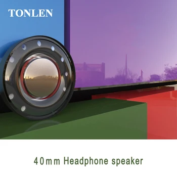 TONLON HiFi Slúchadlá Reproduktor Príslušenstvo 40 mm Headset Polymer Liquid Crystal Membrána Plný Frekvenčný Reproduktor Headset Jednotky 1pcs