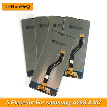 5 Kus/veľa LCD Samsung A20S A207 A207F A207F/DS A207FN LCD Displej dotykový Displej Digitalizátorom. montáž