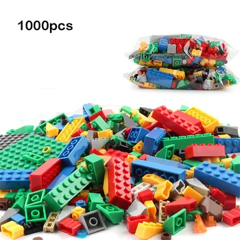 1000PCS Bloky DIY Mesto Kreatívne Stavebné kamene, Tehly Vzdelávacie Hračky Mini Tehly Pre Deti