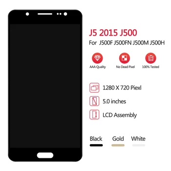 Pre Samsung Galaxy J5 LCD Displej Dotykový Displej Digitalizátorom. Montáž TFT Na SM J500F J500H J 5 500H Sm-J500F Test