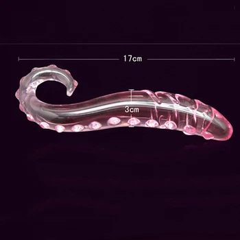 Ružové Sklo plug sea horse análny sex hračky pre ženy lesbičky G MIESTE striekať Crystal háčik análny stimulátor prostaty riti ZADOK toy Shop