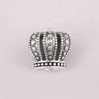 925 Sterling Silver DIY prívesok na Kráľovskej Koruny Korálky Fit Kúzlo Náramok DIY Šperky Robiť Darček Princeznej