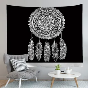 Etnické Mandala Digitálna Tlač Gobelín Maľovanie Obrus Pláž Uterák 150*100 cm