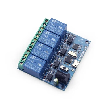 LCUS-4 4 Kanálový USB Relé Modul Smart Switch s Inteligentným riadením