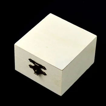 Námestie Blato Base Dreva Šperky Úložný Box Art Decor DIY Pekné Drevené Remesiel Prípade, Dekorácie, Hračky Zamykanie Spona DIY Organizátor