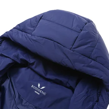 BOSIDENG 90% kačica nadol bunda dlho dole kabát pre mužov zimné športy outwear ľahká vetrovka vysokej kvality B70132007