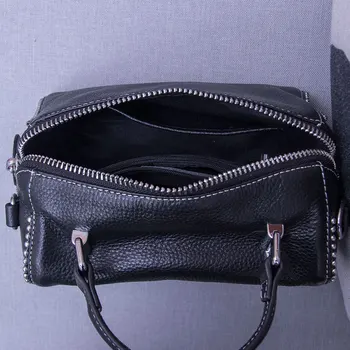 Móda Nit Tote Bag Lady luxusné Hovädzie Kože Ramenný CrossBody Tašky Pre Ženy Messenger Tašky Originálne Kožené dámske Kabelky
