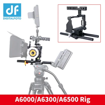 DIGITALFOTO A6000/A6300/A6500 DSLR plošinu video kamera Klietky montáž stabilizátor steadicam pre SONY A6 Série