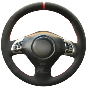 Čierny Semišový Červená Značka Auta Volant, Kryt na Subaru Forester 2008-2012 Impreza 2008-2011 Staršie Roky 2008-2010 Exiga 2009